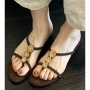 新款一字外穿夹趾凉鞋