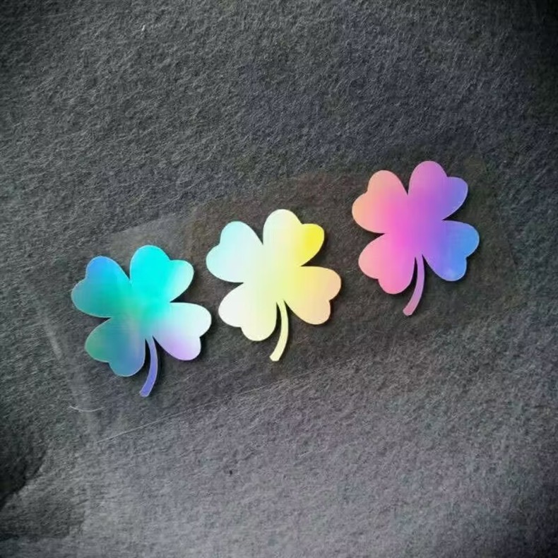 Cute Lucky Clover Stickers Waterproof Scratch Cover