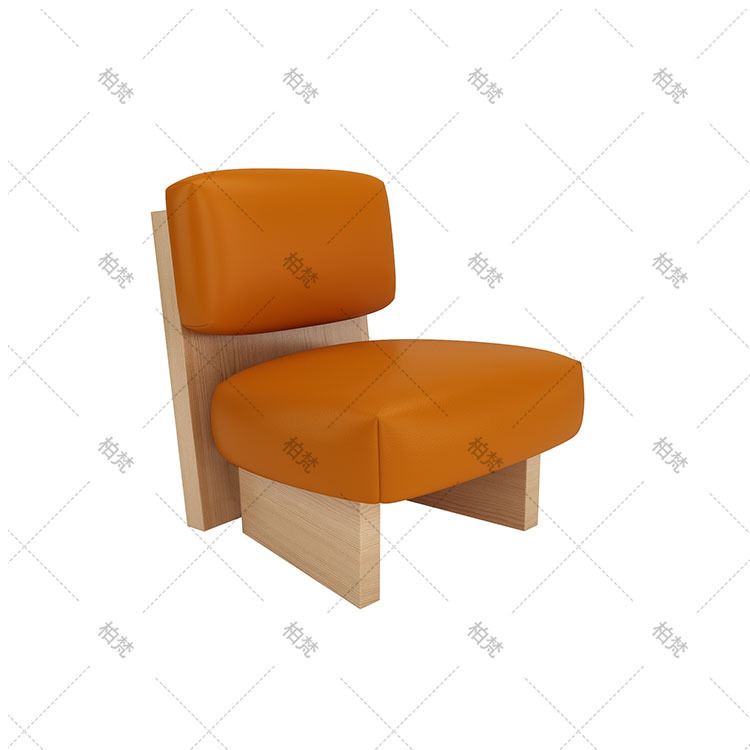 Silla casual modelo B (naranja)