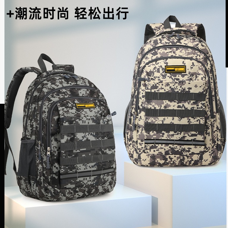 Backpack Men's Large-Capacity Outdoor Sports Travel Mountaineering Backpack Cross-Border Outdoor Camouflage Tactical Bag Student School Bag