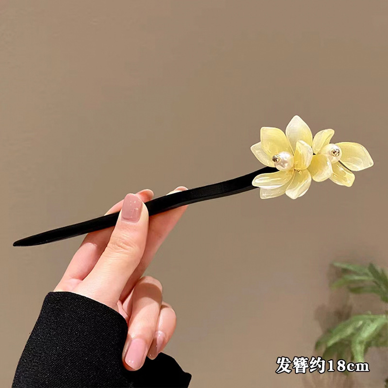 Horquilla de estilo antiguo nuevo estilo chino de alta gama Hanfu tocado estilo nacional borla horquilla paso a paso borla parte posterior de la cabeza horquilla hembra