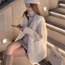 羊羔毛马甲女皮毛一体2025春秋新款洋气外穿百搭加厚马夹网红外套