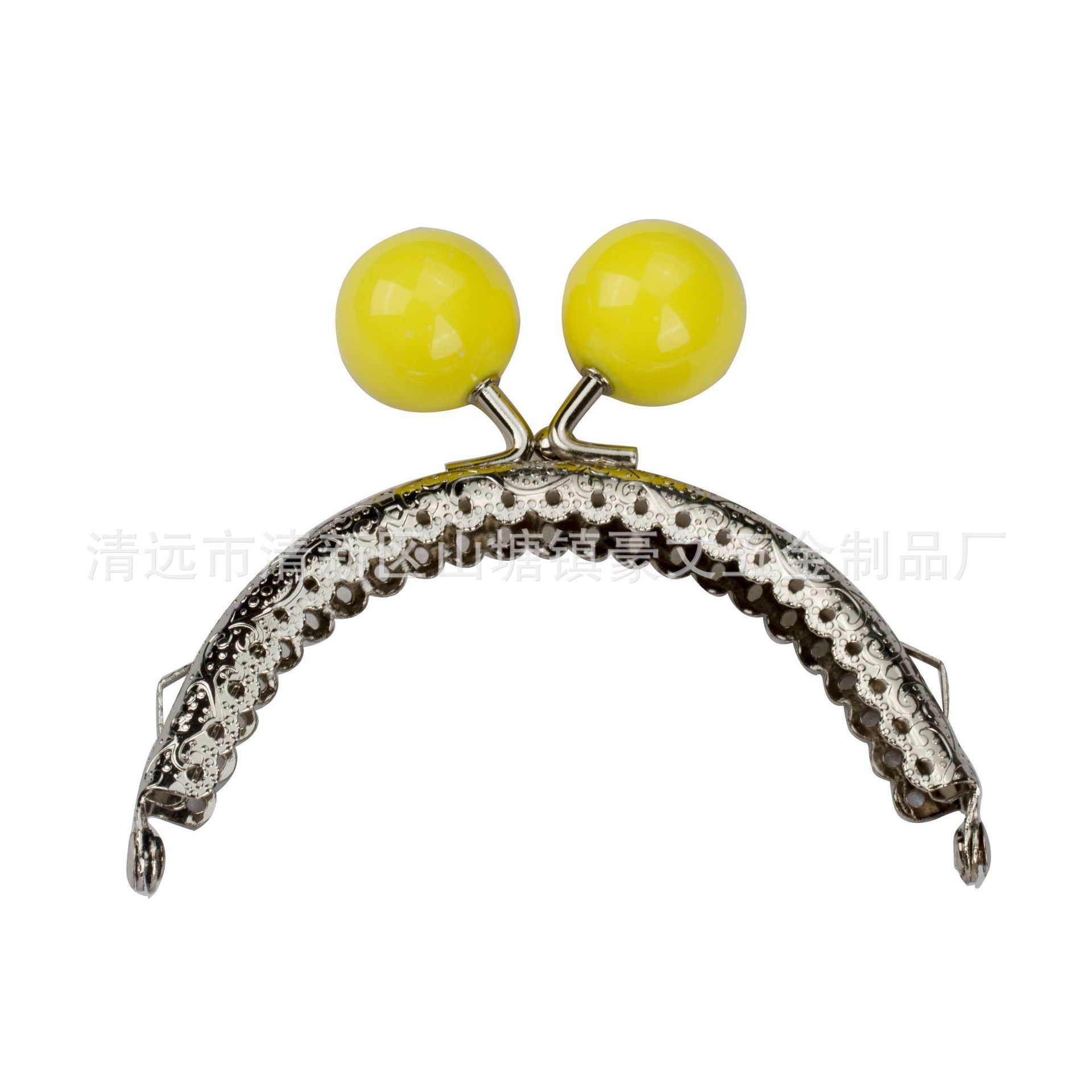 Orejas 8.5 semirredondas flores convexas encaje 20mm gran perla caramelo perla boca oro hardware accesorios de oro muñeca cosida a mano