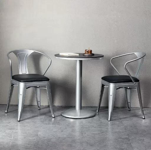 工业风铁艺椅子烧烤店火锅店餐椅休闲椅咖啡厅餐厅酒吧餐桌椅组合