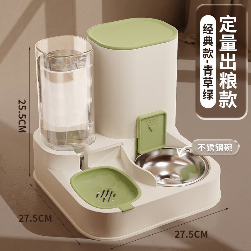 Tazón doble para gatos, alimentador automático de agua potable, tazón para gatos, lavabo para comer, alimentación para perros de gran capacidad, máquina de agua para mascotas