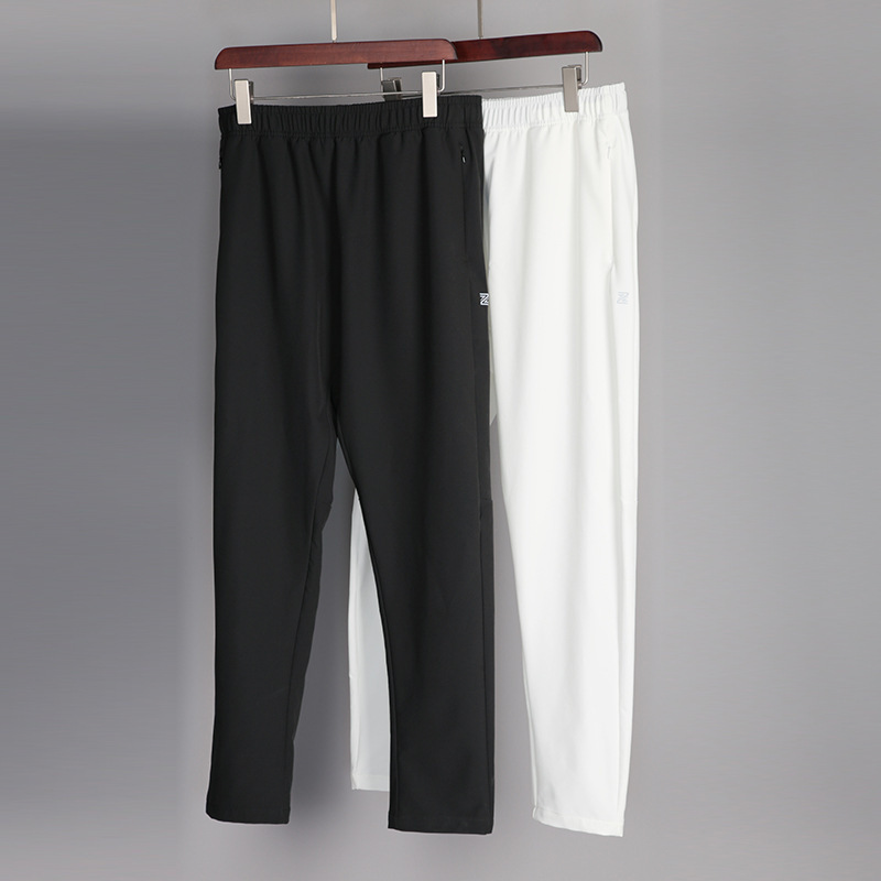 Pantaloni sportivi casual unisex - Pantaloni da corsa antivento e larghi per uomo e donna, adatti per tutte le stagioni, per fitness e palestra all'aperto (nero/grigio/bianco)_voghion.com