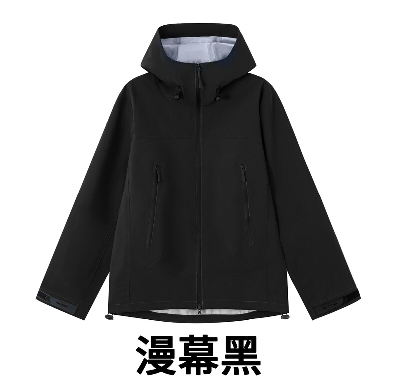 冲锋衣女情侣款加厚保暖外套防风防水户外男女同款秋冬连帽登山服|undefined