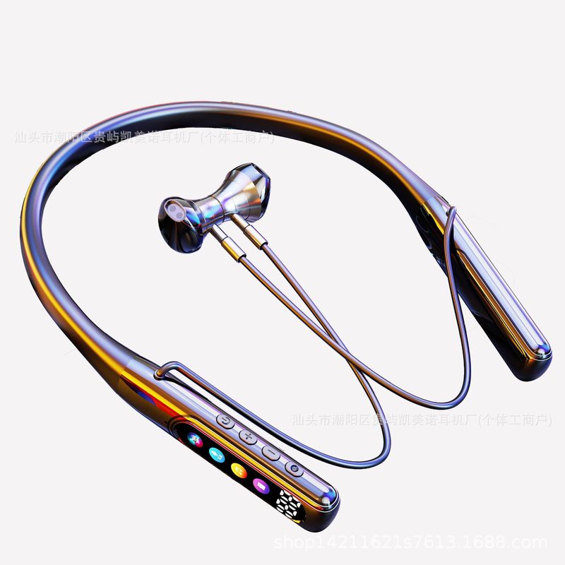 新しい Y69 Bluetooth ヘッドセット ワイヤレス スポーツ サブウーファー ノイズリダクション 超長バッテリー寿命 首掛けタイプ 電子商取引専用 Douyin|undefined