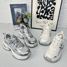 厚底透气网面老爹鞋女2025年新款百搭显高休闲软底防滑运动潮鞋