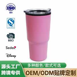 跨境厂家热销内塑外钢咖啡杯20oz便捷式车载水杯随手杯冰霸杯子