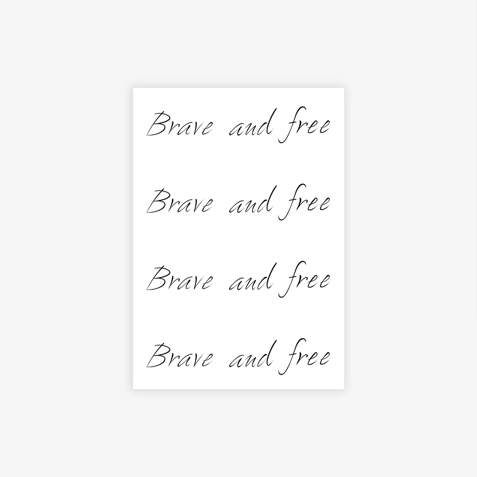 Tatuajes Temporales con Frases en Inglés de Papel de Transferencia de Agua Impermeable para Fiestas image 4