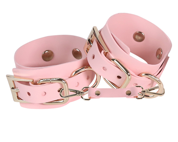 Silicone Bondage Kit with Mouth Gag, Handcuffs and Eye Mask for Couples — detail image 32
