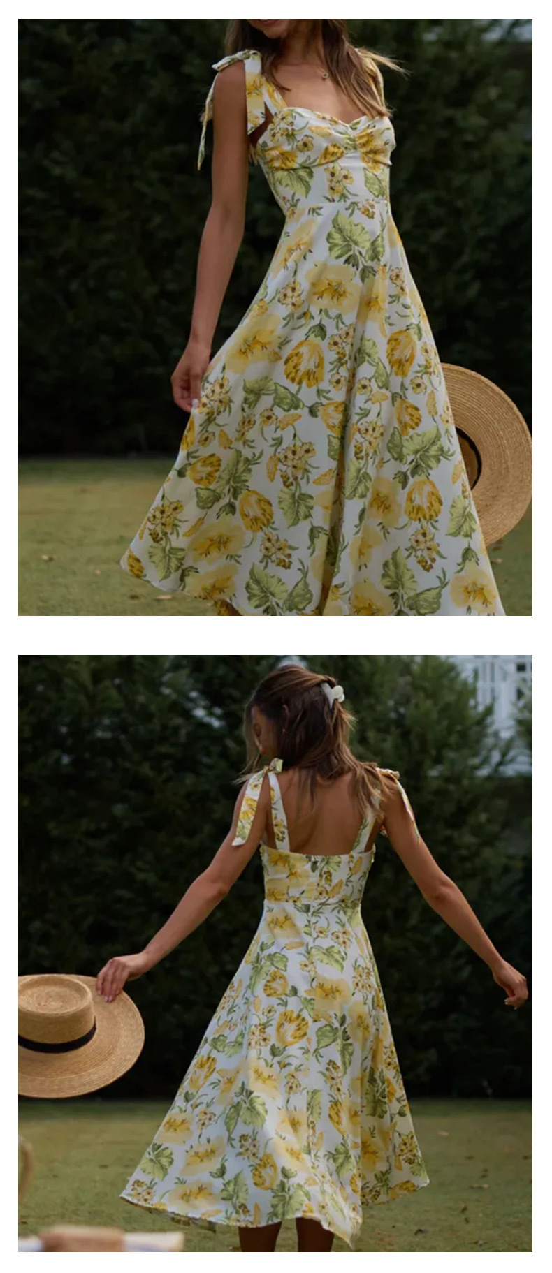 Floral Tie Dress Image 9