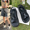 Design sandals to go out with velcro, footwear, trend of season, 2022 collection, soft sole