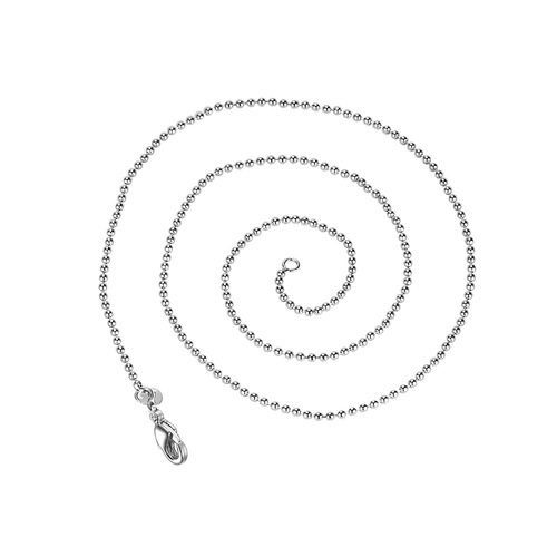Personalized fashionable silver-plated Korean version pearl chain round clavicle chain girls necklace accessories wholesale