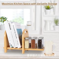 無垢材デスクトップ本棚 B&B カフェ小書籍ディスプレイラック格納式ディスプレイラックレコード本棚