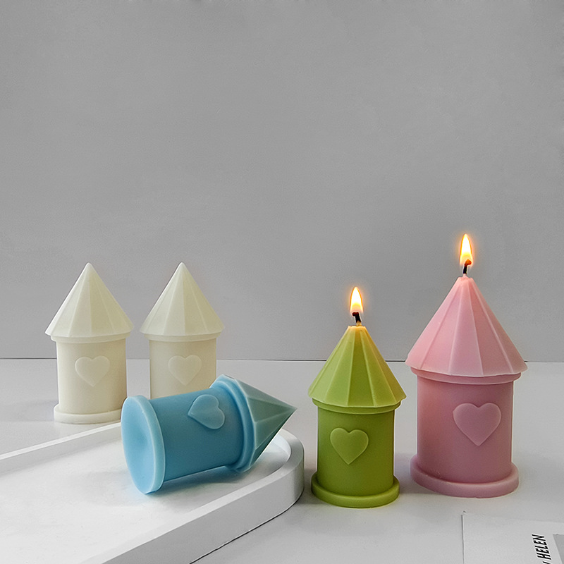 Jiahuimei simulación casa vela molde de silicona hierba casa jabón hecho a mano aromaterapia DIY yeso epoxi decoración producción