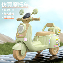 新款 儿童电动摩托车 大电瓶 充电玩具车 电动三轮车1-4岁 可坐人