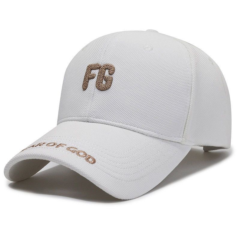 Minge de baseball cu litere FG cu cap mare pentru femei, respirabilă, versatilă, ediție coreeană, pentru Instagram, care arată fața mică_voghion.com