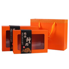 New orange universal red mushroom, lingzhi and isinglass packaging box, morel mushroom, Agaricus blazei mushroom gift box, folding carton