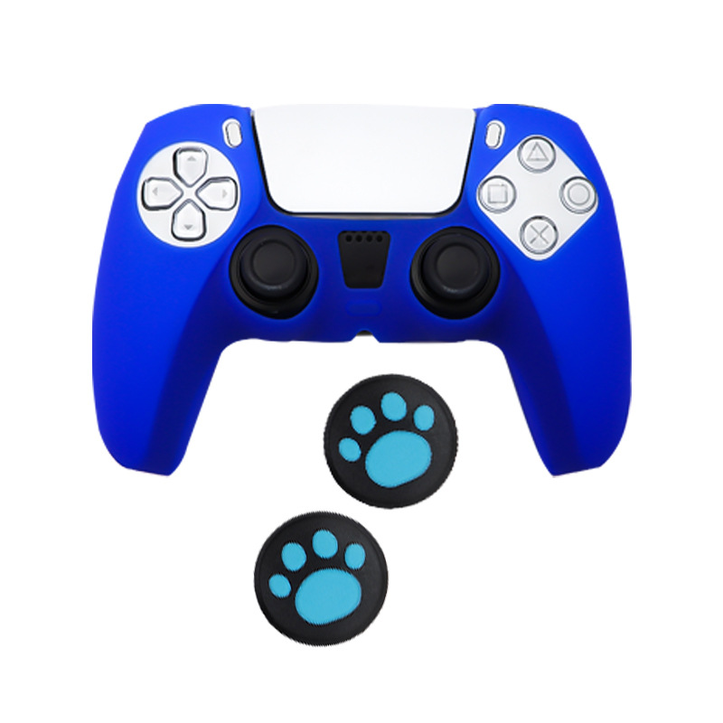 Funda Protectora de Silicona para Control PS5, Antideslizante, con Tapas de Joystick