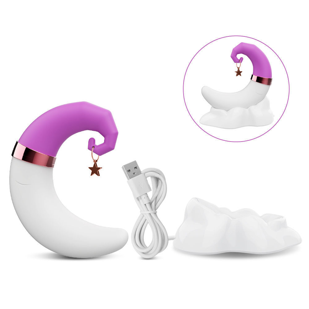 USK-Z06 Xiyue chupa y sacude dispositivo de masturbación femenina masaje tipo luna juguetes sexuales para adultos comercio exterior