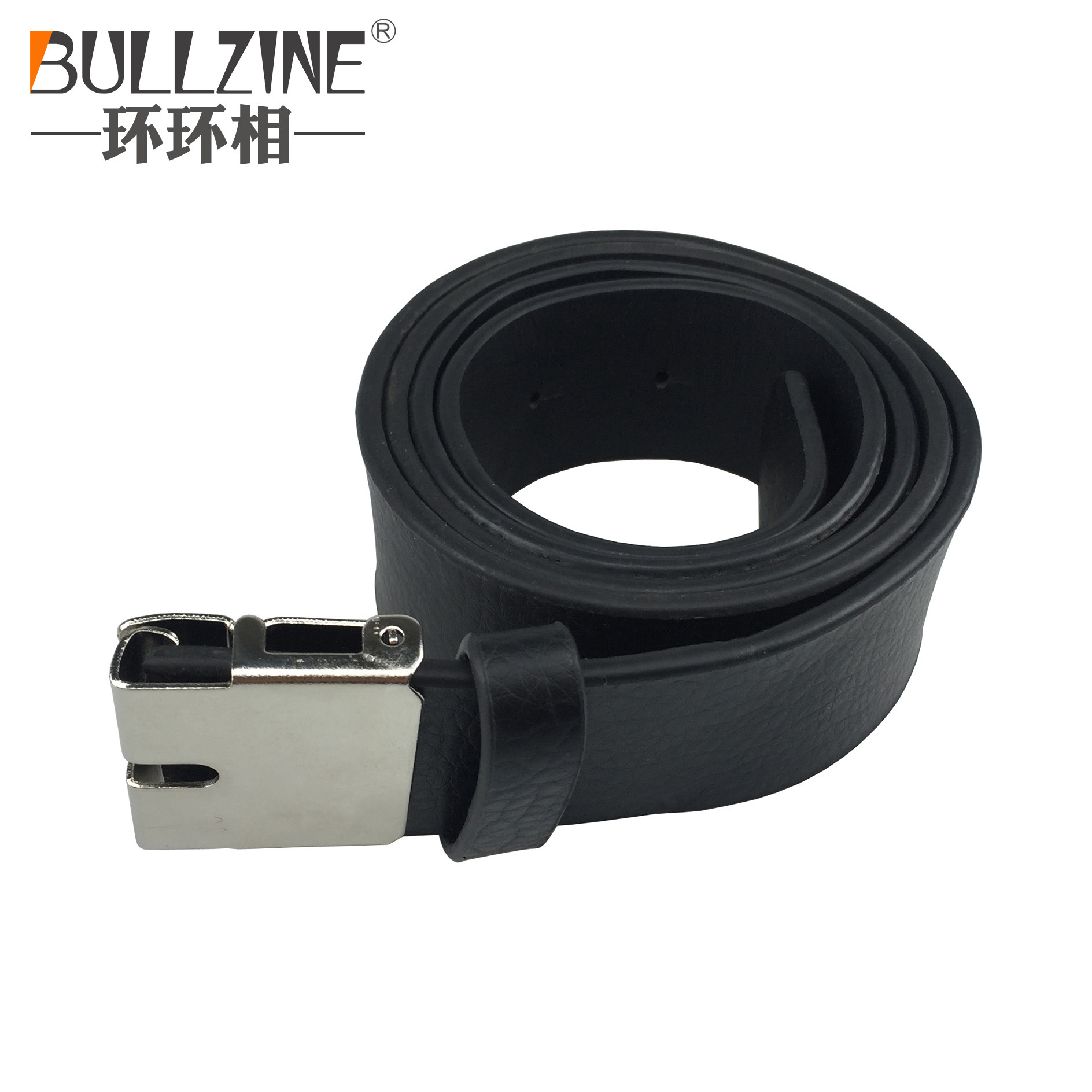 BULLZINE 热卖PU皮带 多尺寸可裁 配超厚连接扣 黑色棕色可选
