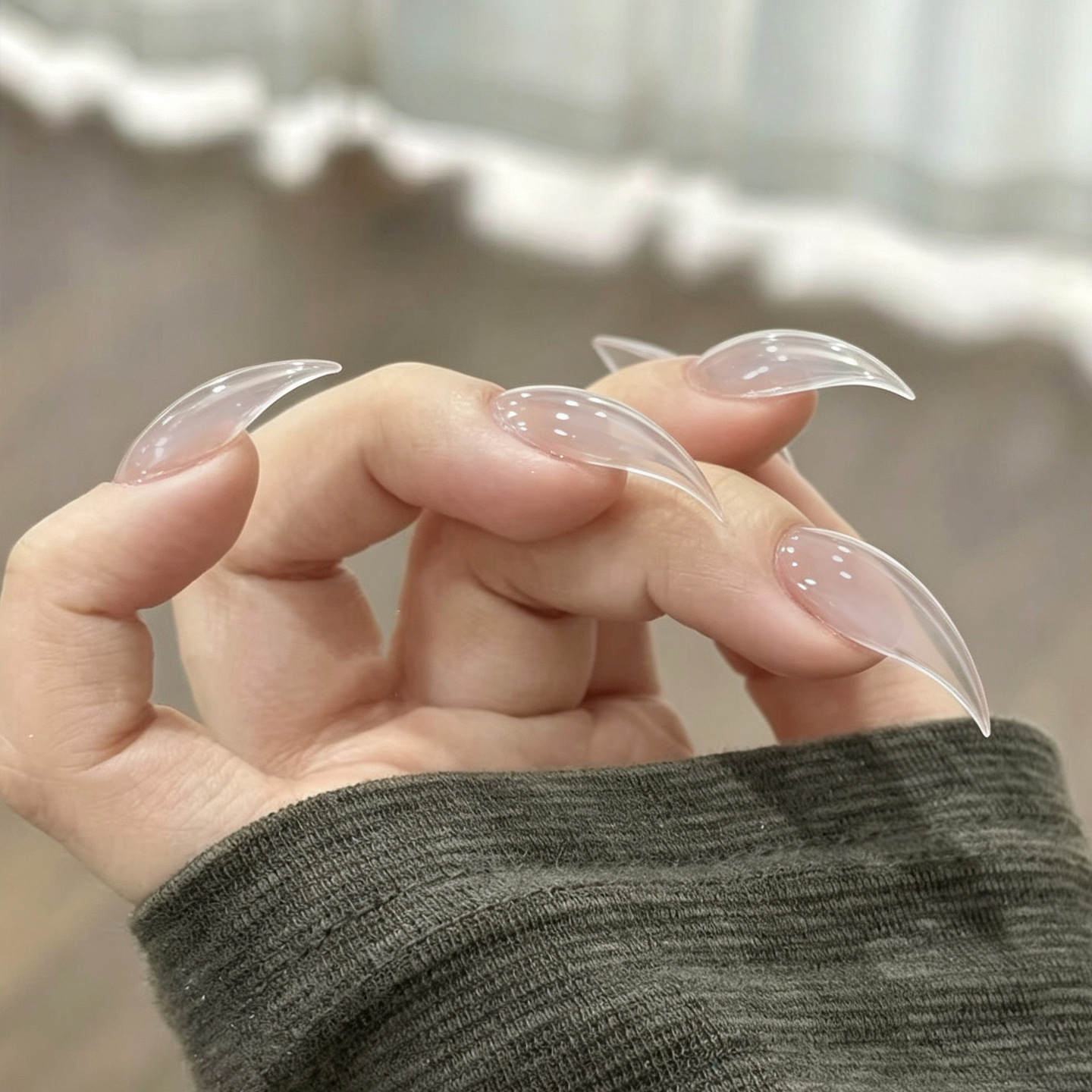 30片龙爪全贴异形猫爪鹰爪立体加厚甲片假指甲贴片穿戴甲甲片批发