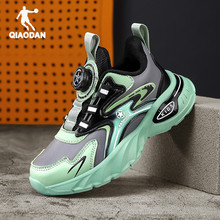 乔丹童鞋儿童跑步秋冬皮面轻便缓震二棉运动鞋男童小学生旅游鞋子
