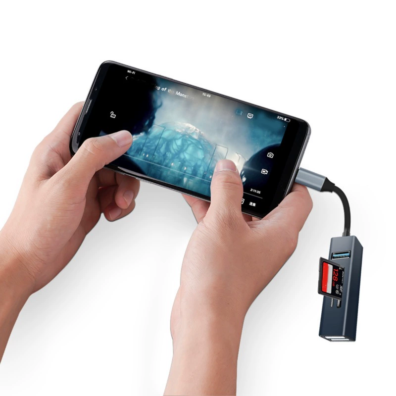 DM-HC17 пяти в одном Type-C 3.0HUB/SD/TF расширительный док-ридер USB2.0HUB
