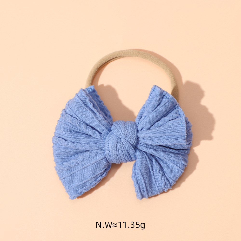  Cross-border New Children's Headwear Baby Cute Fabric Bow Hair Band Elastic Nylon Baby Headband_voghion.com