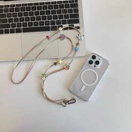 手作串珠星星手机挂绳小众个性手机链挂脖ccd相机斜挎挂件饰配饰