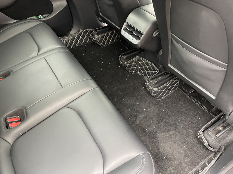 Cross-Border Hot Selling Modely Car Luminous Atmosphere Light Foot Mats Car Carpet Interior Decoration Starry Sky Blanket