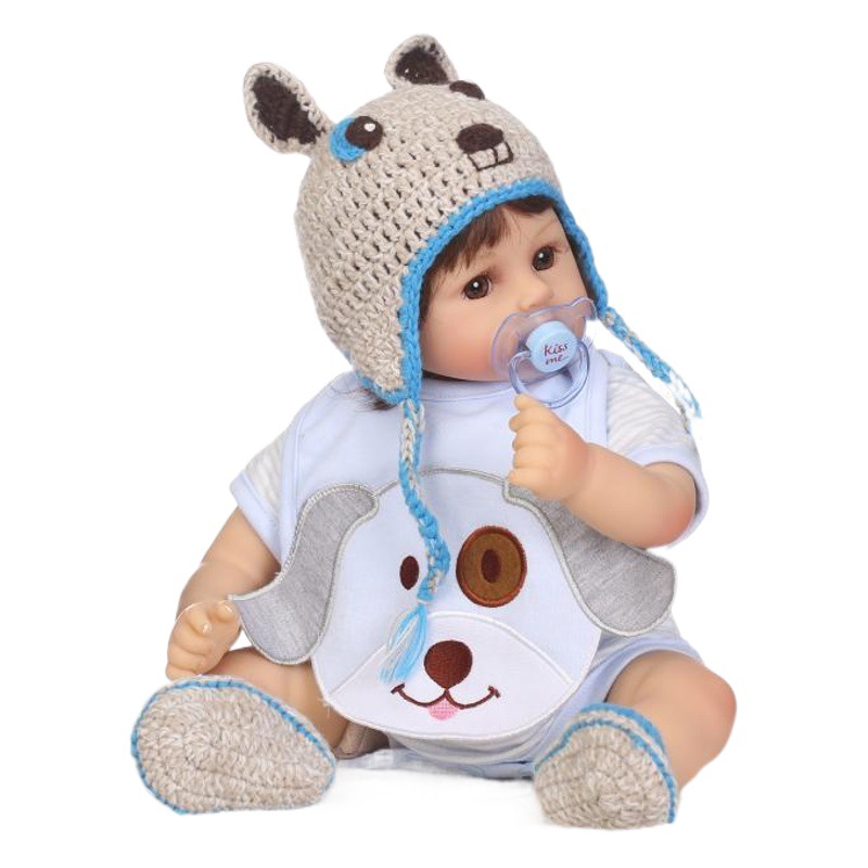 Simulación muñeca Infantil Educación Temprana juguetes jugar casa simulación muñeca de goma suave regalo de los niños