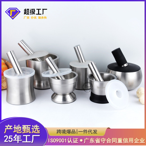 Stainless steel garlic press, kitchen manual garlic masher, garlic crushing tool, garlic paste grinder, factory direct sale