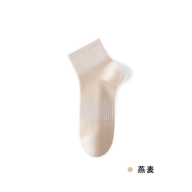 Calcetines de algodón de verano, calcetines de malla transpirables, calcetines de algodón anti-balling, calcetines blancos de mujer, Zhuhai al por mayor