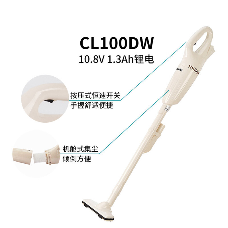 Muchieda Muchieda limpiadora de automóviles domésticos limpiadora de litio portátil inalámbrica portátil CL100DW succión de pelo de gato