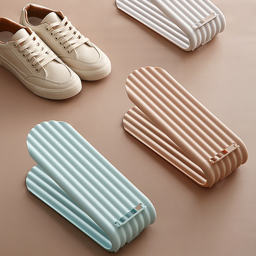 Storage shoe rack simple adjustable dustproof shoe holder door shoe cabinet storage magic plastic shoe rack