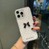 Чёрный (объёмный бант, белый фон, в горошек, IMD)