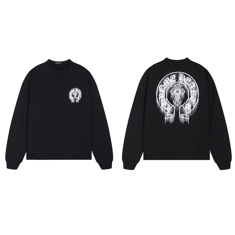 クロスボーダーのトレンディなブランド Chrome Heart 長袖 T シャツ ピュアコットン メンズ レディース ルーズスポット卸売|undefined