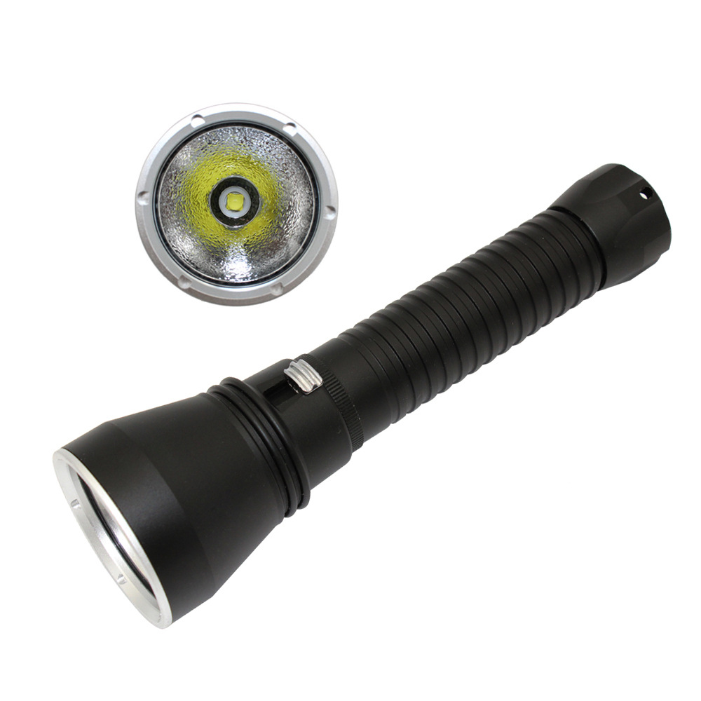 The second generation XHP70 diving flashlight stepless dimming diving flashlight P70 diving flashlight underwater 80 meters strong light