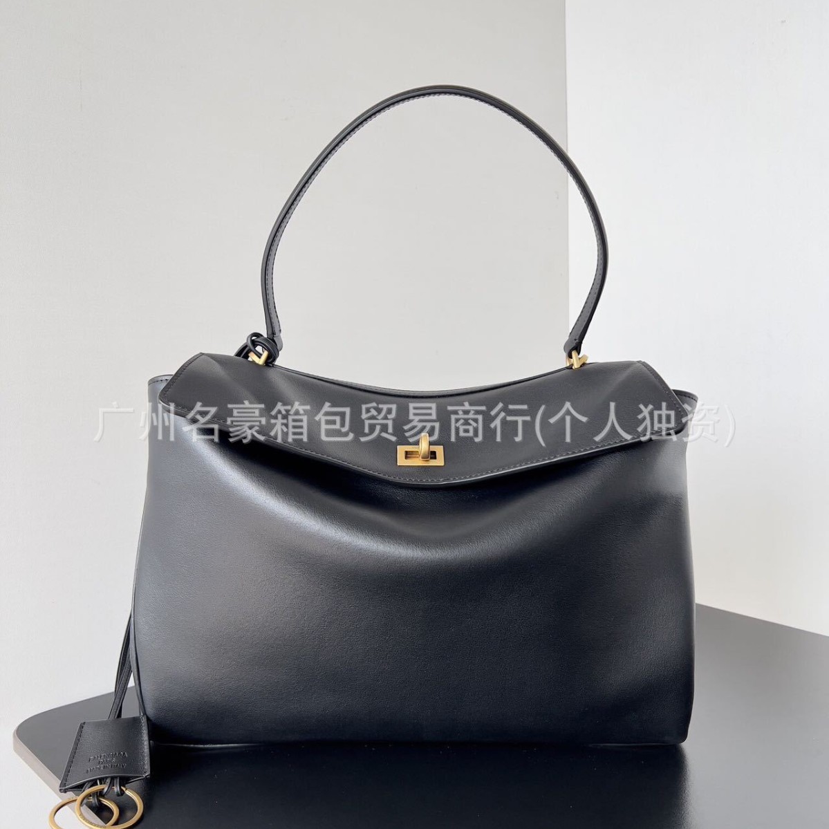 高版巴黎B家Rodeo Drive bag 托特包小牛皮大容量锁扣手提凯莉包