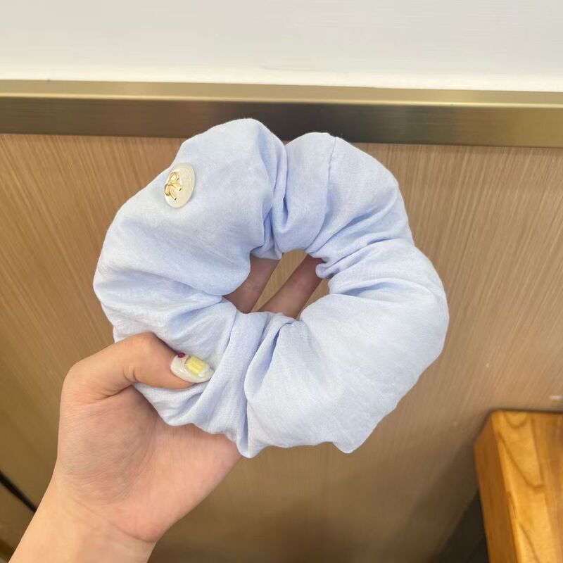 女性用の優しくて柔らかいパフインテースヘアゴム、レイジースタイルのヘアゴム、リボン、万能ヘアロープ、ゴムバンド、ヘアアクセサリー、夏|undefined