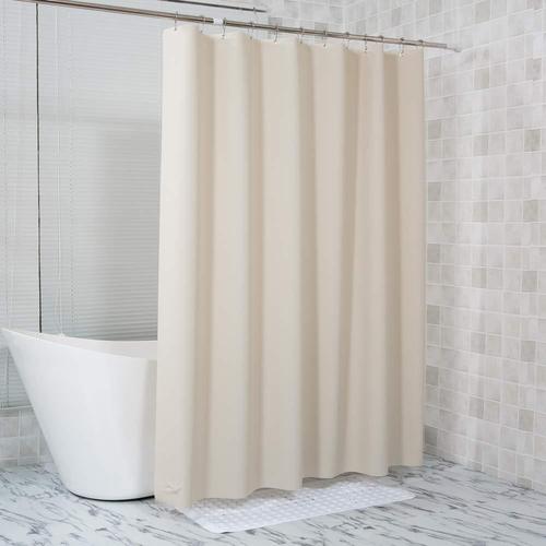 Manufacturer wholesale solid color peva shower curtain waterproof thickened bathroom bathroom tent no punching and free hook