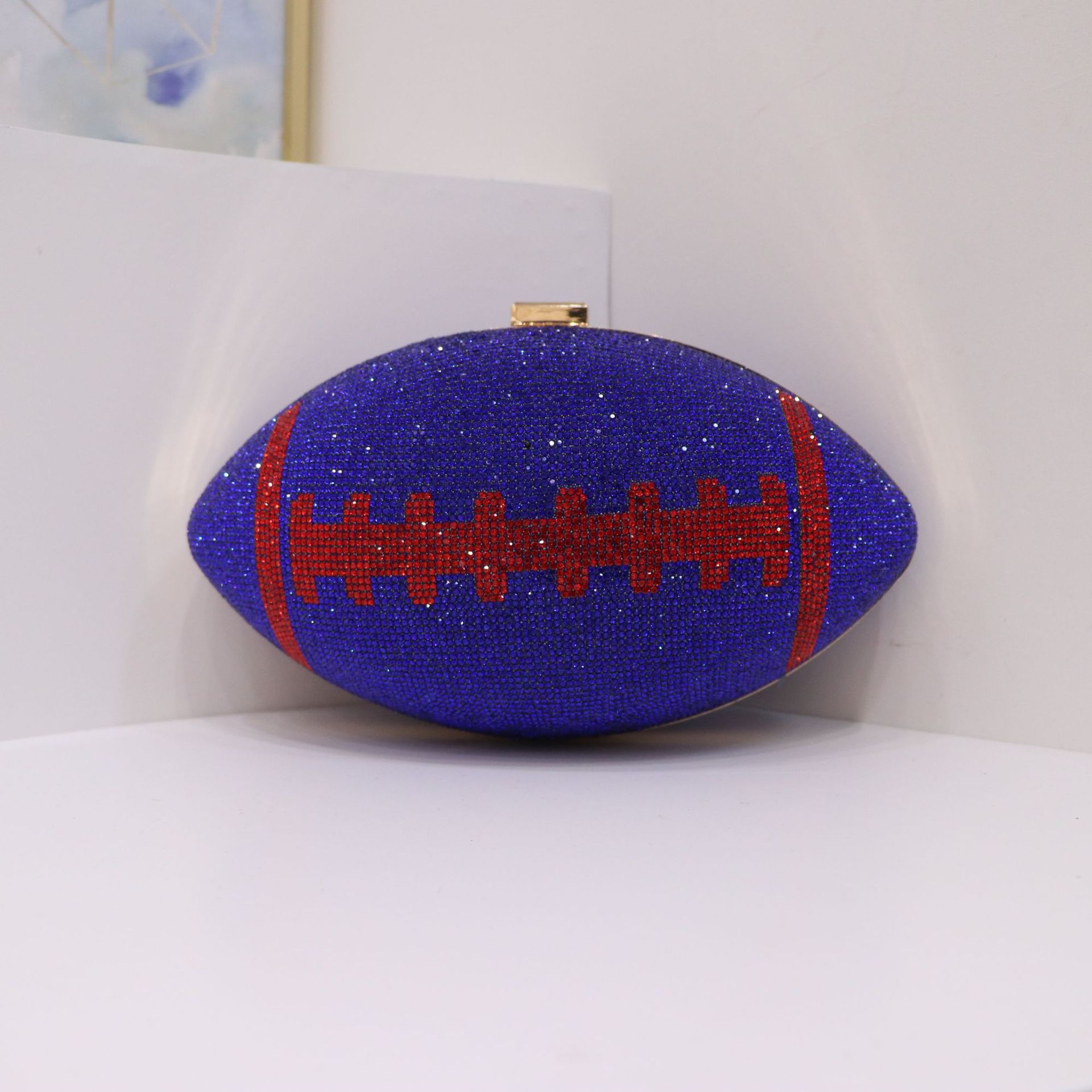 Bolsas de cena europeas y estadounidenses transfronterizas Rugby Premium Diamond Lady Handbags Fashion Party Wedding Bag