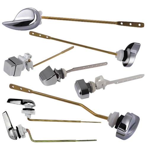 Toilet accessories old-style separate toilet handle toilet flush tank accessories front lever side button