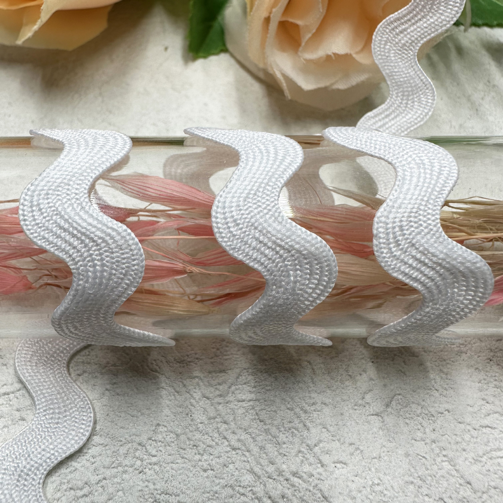 8mm onda sólida en forma de S curva banda de encaje cortina sombrero ropa infantil joyas de boda accesorios de ropa