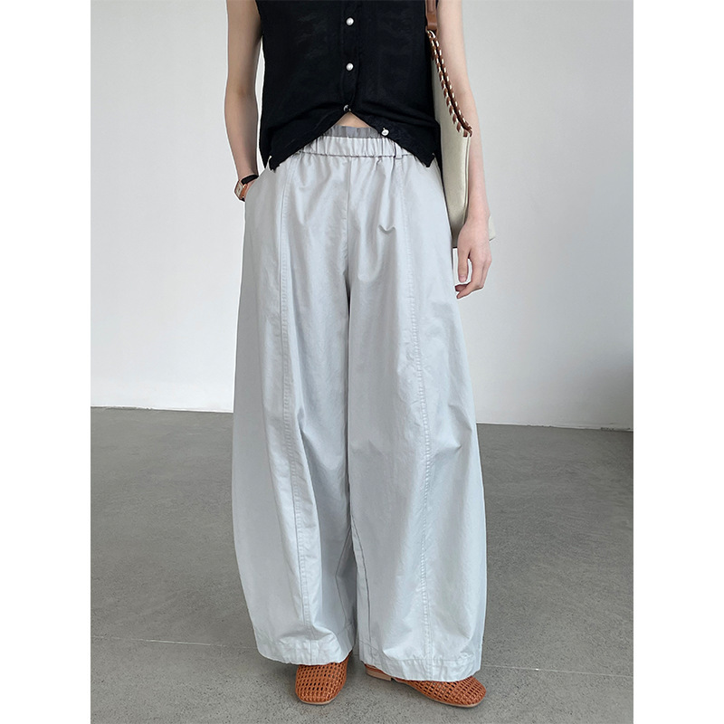 Taochuan Design-Inspired Waist Lace Patchwork Curved Pants for Women, Spring 2026, Casual Lazy Pants, Balloon Pants K6611 Taochuan Design-Inspired Waist Lace Patchwork Curved Pants for Women, Spring 2026, Casual Lazy Pants, Balloon Pants K6611