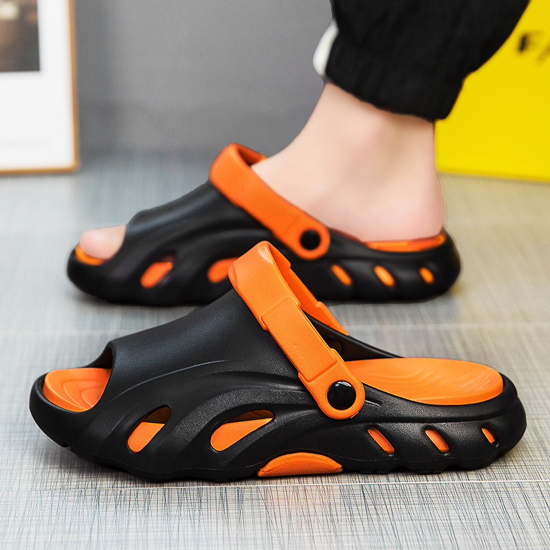 拖鞋男士夏季外穿兩用越南開車涼拖防滑耐磨運動踩屎感沙灘涼鞋