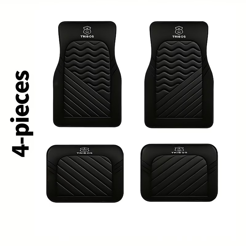 Cross-Border Temu New Hot-Selling American-Style Car Floor Mats, Dirt-Resistant, Wear-Resistant, Easy to Care For, Four-Piece Set, Label Included, Dropshipping Wholesale